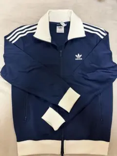 adidas ネイビー ホワイト ジャージ Lサイズ
