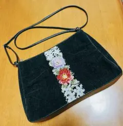 アーンジョー Enjeau シェニール織 ショルダーバッグ