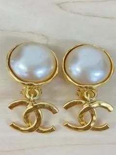 I CHANEL ゴールド パール イヤリング