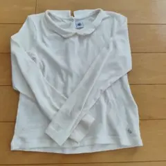 PETIT BATEAU 丸襟長袖カットソー 128cm