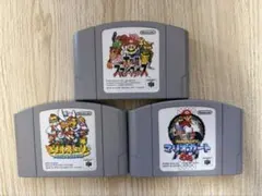 動作未確認 ジャンクN64 名作3本セット（マリカ/スマブラ/マリオストーリー）