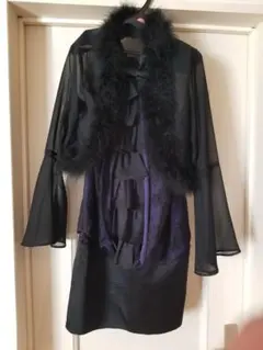 フォーマルひざ丈ワンピース　ストール付き