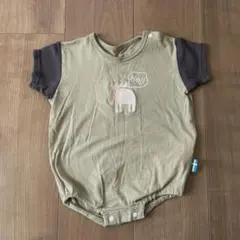 moz刺繍付きロンパース 70半袖