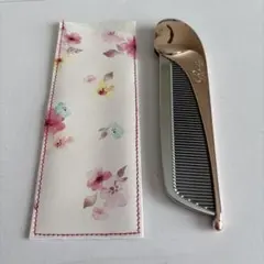 ReFa ハートコームケース アイラ フェイクレザー 花柄 ピンク ④