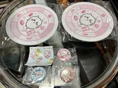 超お得！ちいかわ　くら寿司　うさぎ　オリジナル寿司皿×2/バッチ×3 のセット！