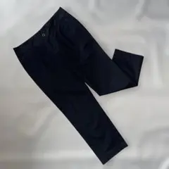 NEWYORKERテーパードパンツ11号　ネイビー系　チノパン　パンツ　9分丈