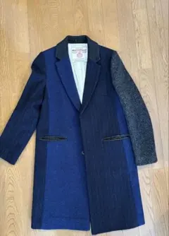 Harris Tweed パッチワーク チェスターコート