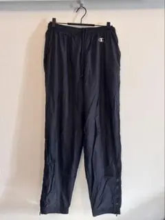 Champion ナイロントラックパンツ ブラック M 裾ジップ ストリート