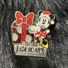 【激レア】ディズニー アンバサダーホテル ミニーマウス クリスマス ピンバッジ