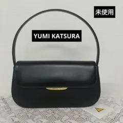 未使用YUMI KATSURA ブラックハンドバッグ レザー 未使用