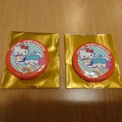 ちいかわ サンリオ 缶バッジ ハチワレ