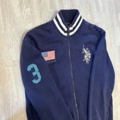 US.POLO ASSN.ネイビー ポロプレイヤー刺繍ジャケット　150