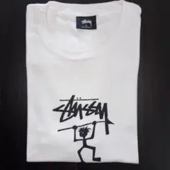Stussy ホワイト 半袖Tシャツ シャドーマン old stussy 白T