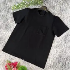 ✨JOSEPH HOMME✨サイズL相当 ワッフル素材 ポケットTシャツ 黒のサムネイル