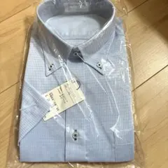 ORIHICA 半袖ワイシャツ ブルー LL 形態安定のサムネイル