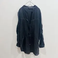 AKIRA CHICAGO 【M】 長袖チュニック 透け感 ブラックのサムネイル