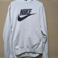 NIKE ホワイト フード付きパーカー Lサイズ