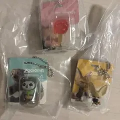 ズートピア　ブリスターチャーム　カプセルトイ 3個セット　ガチャガチャ