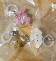 【3点セット】サンリオキャラクター めじるしチャーム
