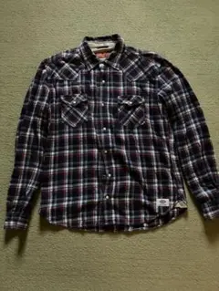 Dickies ネルシャツ XL ネイビー系チェック　ディッキーズ