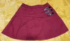 ミニスカート 赤 ミニベルト付
