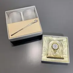 MIKIMOTO　グラス＆マドラー　置き時計　セットのサムネイル