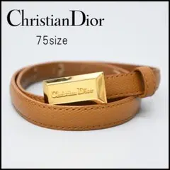 a940 Christian Dior【クリスチャンディオール】 レザーベルト*のサムネイル