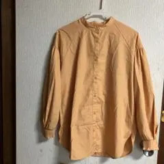 GU ボリュームスリーブブラウス オレンジS