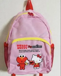 【新品未使用】ハローキティ ×セサミストリート　子供用リュックサックのサムネイル