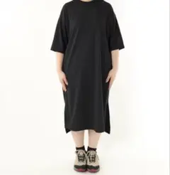 HELLY HANSEN ショートスリーブワンポイントワンピース　ブラックのサムネイル