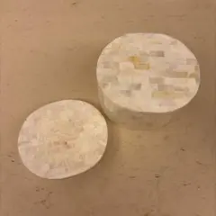 ☆ZARA HOME☆ソープ置きandコットンケース　シェルのサムネイル