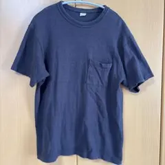 フェードブラック ダークグレー Tシャツ 左胸ポケット付き