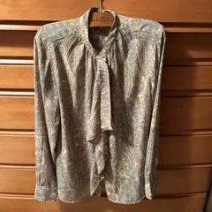 LAUREN RALPH LAURENフローラルジョーゼットパフスリーブ シャツ 