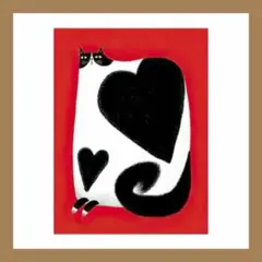 P461アートポスター ミッドセンチュリー インテリア モダン シンプル 猫