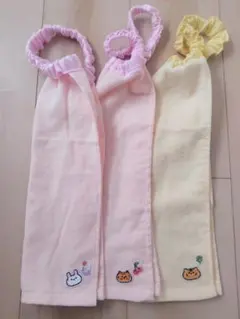 ハンドメイド　アニマル柄　おりこうエプロン　3枚　まとめ売り　女の子