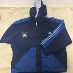 【激レア】adidasリバーシブルジャケットドイツ代表 DFB 刺繍ロゴ 紺×灰