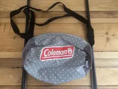 Coleman グレー・ドット ショルダーバッグ