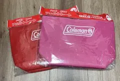 【新品未開封】Coleman フェルトトート　コカコーラ　レッド、ピンクセット