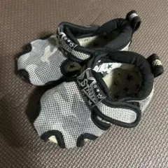 ベビーサンダル 13cm グレー/ブラック