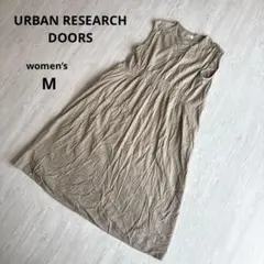 【URBAN RESEARCH DOORS】ノースリーブワンピース ベージュ M