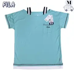 新品タグ付き FILA フィラ 半袖Tシャツ M ミントグリーン DRY UVのサムネイル