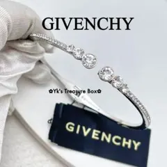 C698/GIVENCHY/シルバーxクリア/クリスタル ブレスレット