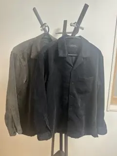 NANO UNIVERSE コーデュロイ長袖オープンカラーシャツ