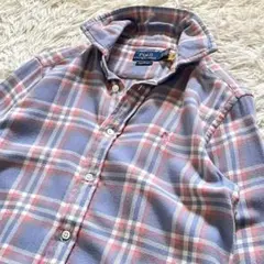 【美品】ポロラルフローレン ネルシャツ チェック 現行タグ S相当