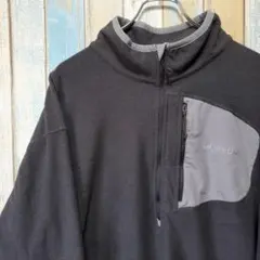 121☆コロンビア☆ハーフジップフリース☆ワンポイント刺繍ロゴ☆XXL