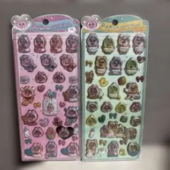 【お得♪アウトレット価格】おぱんちゅうさぎ 立体シール2枚セット　匿名配送