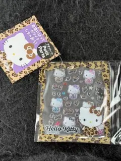 ハローキティー　ヒョウ柄プチパーツ