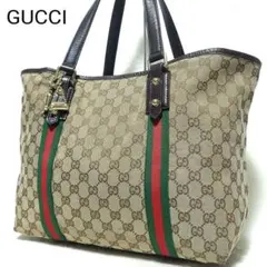 GUCCI　トートバッグ GGキャンバス シェリーライン A4収納 139260