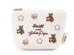 ジェラートピケ　ポーチ　【Steiff】総柄ティッシュポーチ