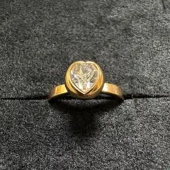① Folli Folli 指輪 ハート クリスタルリング